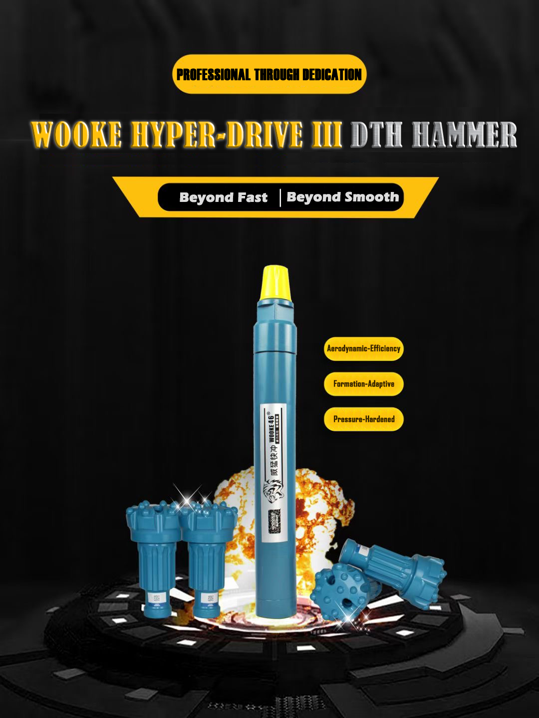 WK46 Hydraulic DTH Drilling Hammer: Precision Engineering in Compact Form